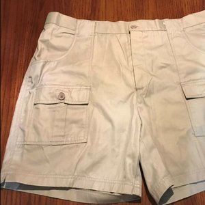 Men’s Beige Cargo Shorts by Jon Lauren - Size 42 -